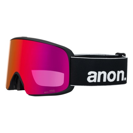 Anon M6 Black Perceive Sunny Red +Spare +MFI Snow Goggles