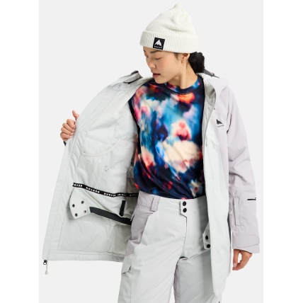 Burton Reserve 2L Womens Ins Jacket Washed Lavender Gray Cloud