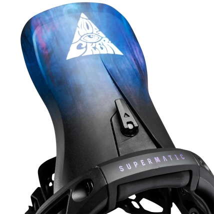 Nidecker LT Supermatic Bio Black Unisex Step In Snowboard Bindings