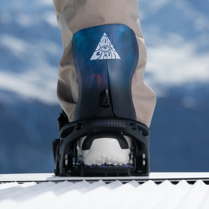 Nidecker LT Supermatic Bio Black Unisex Step In Snowboard Bindings