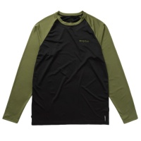 Mystic - Bolt Long Sleeve Quickdry T Shirt Olive Green