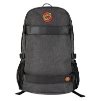Santa Cruz - Skatepack Classic Dot Embroidered Black Backpack 